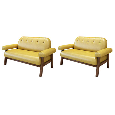 Restaurant Cafe Bakery Dessert Shop Casual Bench Faux Leather Upholstered Bench