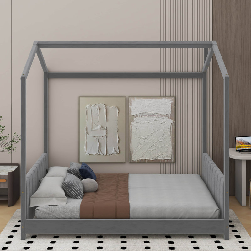 Lit en bois Velvet House, Lit simple
