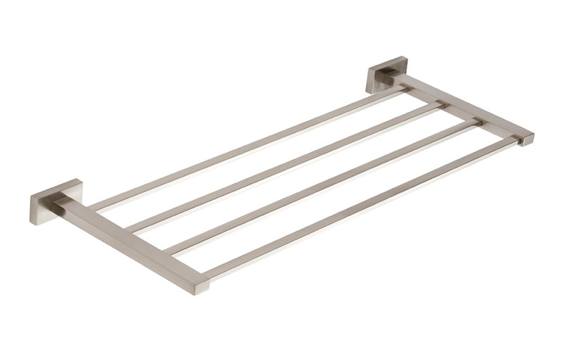 Axel  Wall Mounted Towel Rack, Brushed Nickel