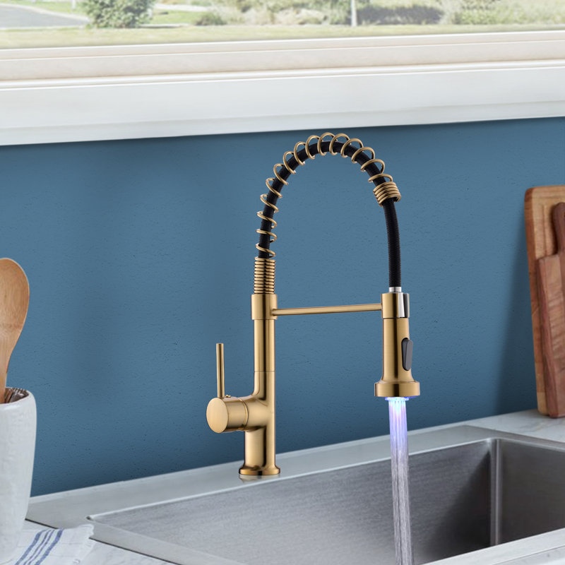 Topcraft Single Handle Pull Down Kitchen Faucet
