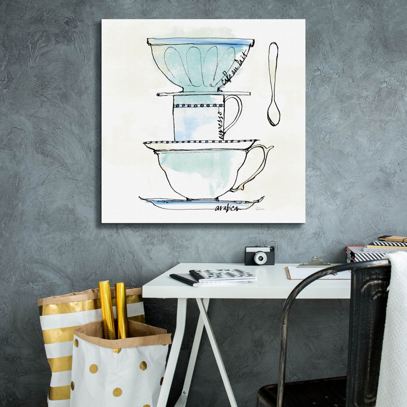 Toile épique Graffiti «Good Brew 5» par Sue Schlabach, 18 po x 18 po, H 26 po x l 26 po x P 1,5 po