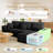 Boneless Modern 108-inch corduroy modular compressed sofa with L-shaped design-425948115-425948125