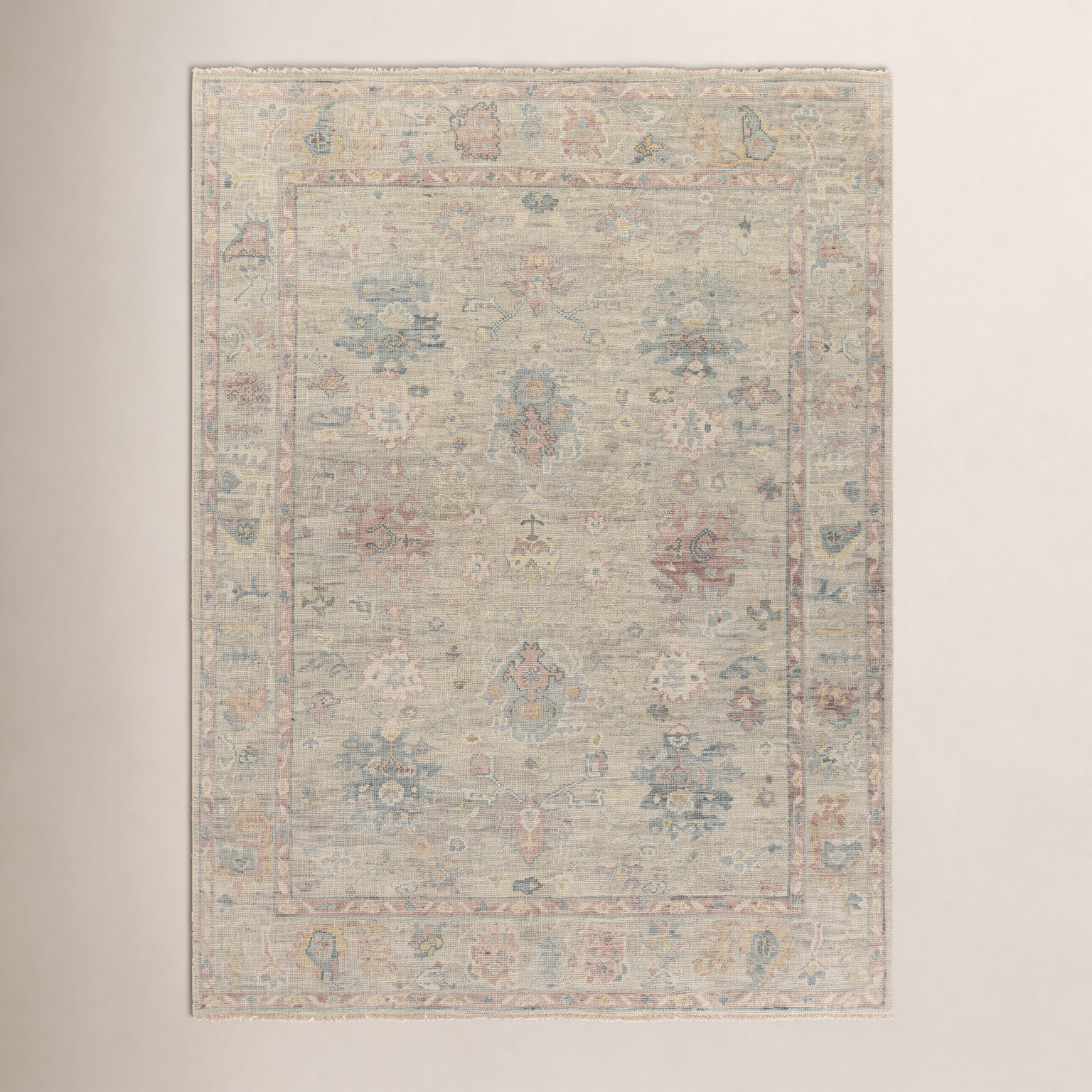 Newham Brown Hand-Knotted Oriental Wool Rug, Rectangle 8' x 10'