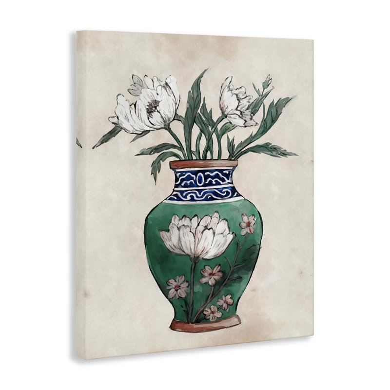 Vase floral floral par Ziwei Li, H 30 po x l 24 po x P 1,5 po