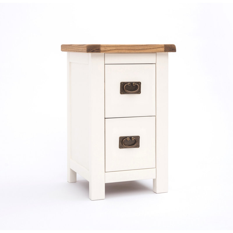Aurelie 35cm W Plywood / Laminate Board Bedside Table, White