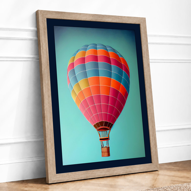Rainbow Flight Modern 1 Piece Single Picture Frame Wall Art, A4 - 29.7 x 21.0 cm, Oak