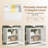 Under Sink Cabinet Vanity Unit Bathroom Cabinet with 2 Shutter Doors, White