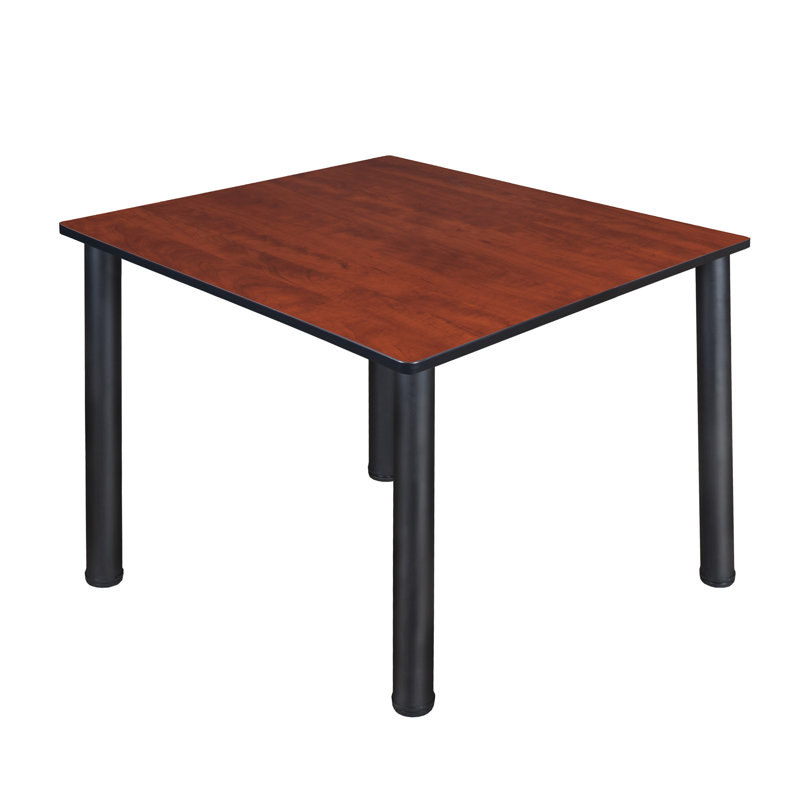 Plateau de table Kee, H 29 po x L 48 po x l 48 po, Noir, Cerisier