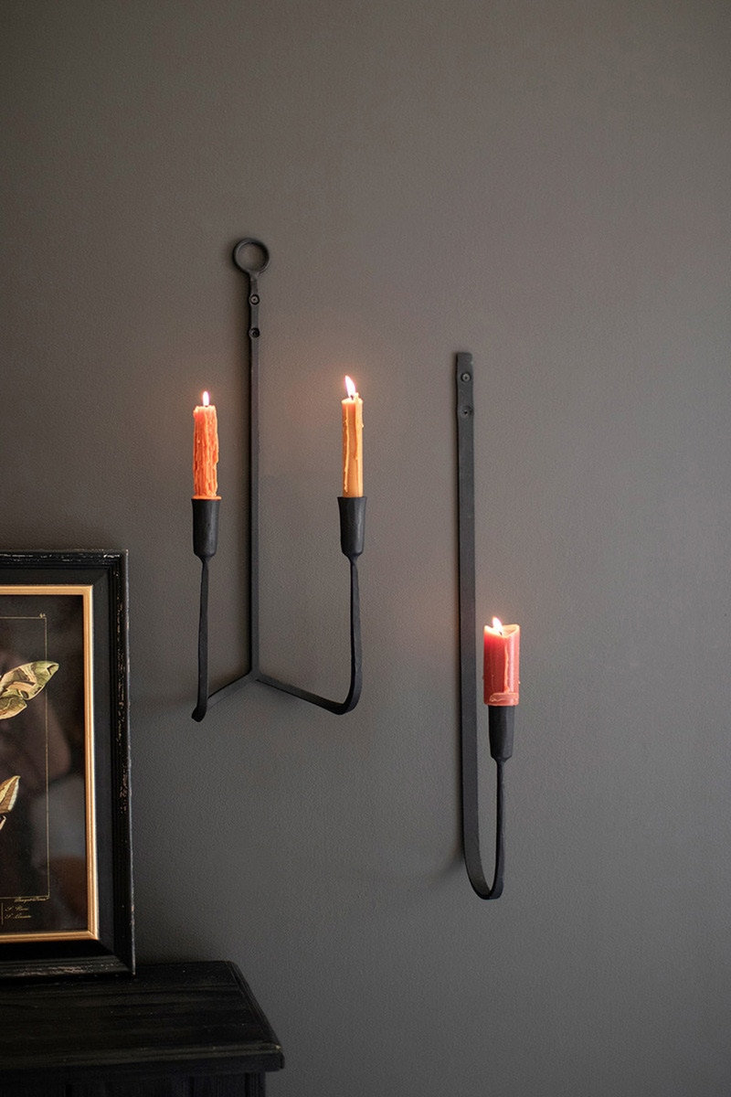 Iron Wall Sconce Candle Holder