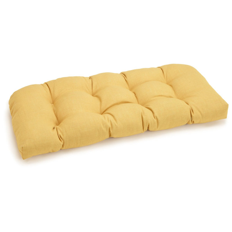 Coussin de banc d'intérieur/d'extérieur, Citron