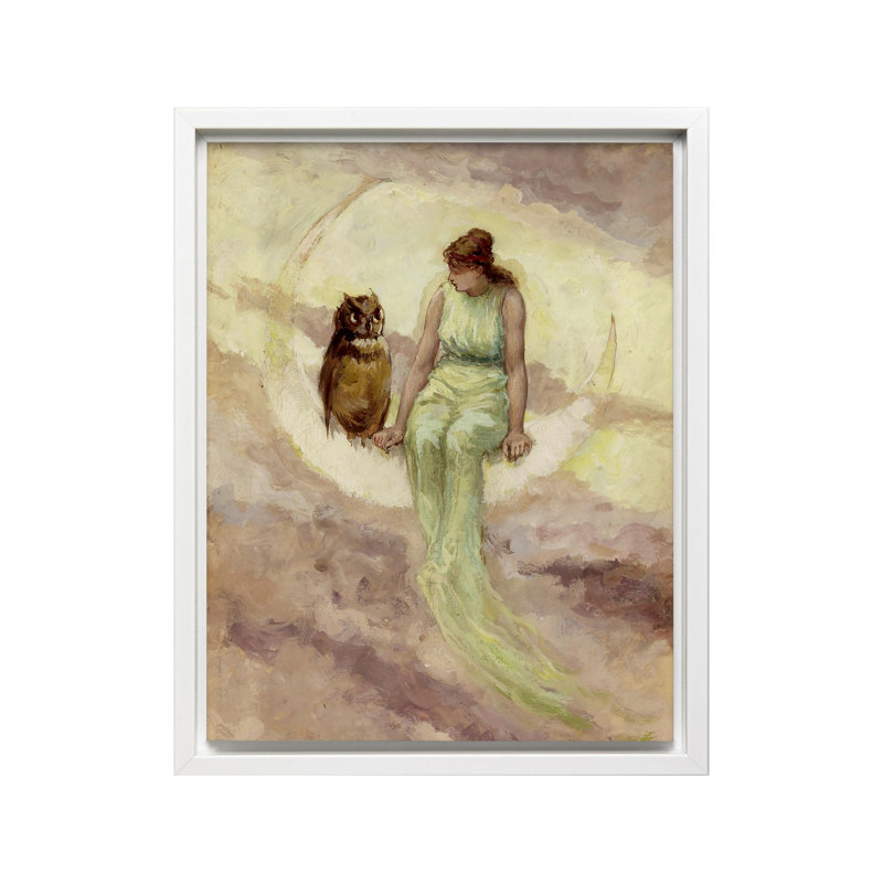 La fille de la sorcière, Canvas, H 12 po x l 16 po, Encadrement blanc