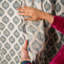 Fabdivine Viscose Linen Curtain with Floral Block Print Handcrafted Elegance for Home - Uday-1958515390