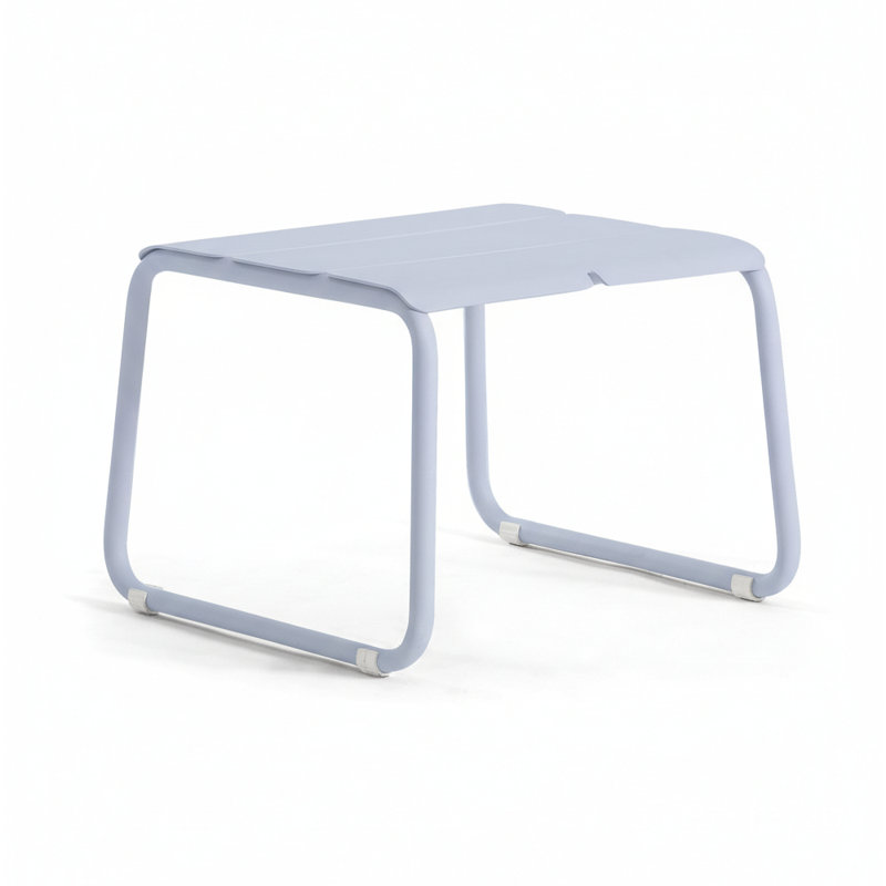 Repose-pieds Corail, Bleu pastel, Pas de coussin