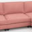 6 Seater Red Fabric U-Shaped With Movable , Breathable Skin - Material And Arm Pocket Storage 141.5'' Large Wooden Structure Comfortable Cushions-728452002