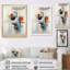 «Jabus Beige Blue Supreme», impression géométrique sur toile-74940576-74940607