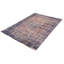 Tapis bleu foncé en laine noué à la main de conception unique de style années 2000 7 pi 7 po x 11 pi Olari
