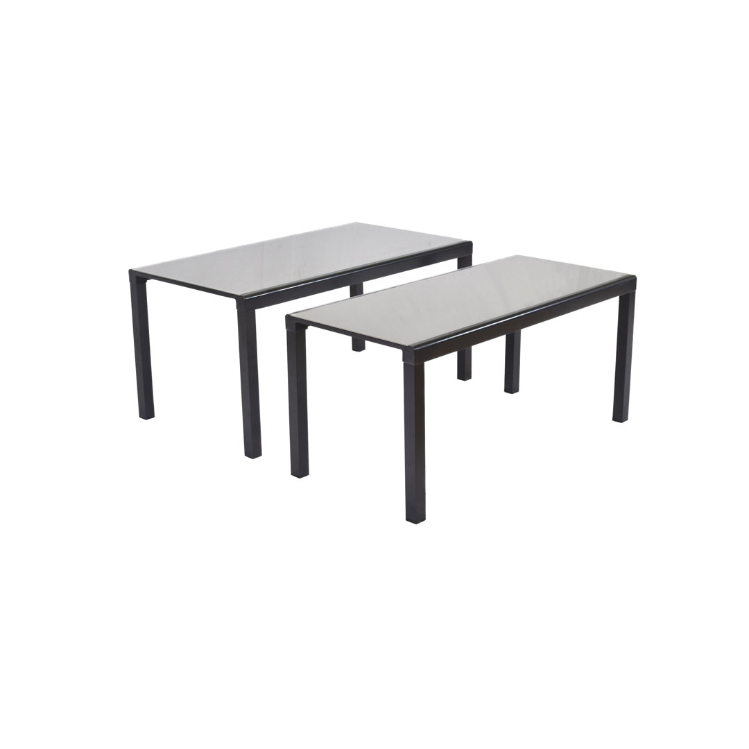 2 Piece Rectangular 12 - Person 180Cm L Outdoor Table Set