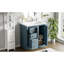 Meuble-lavabo en céramique 30 po. Structure et bois massif. Matériaux d'accessoires indigo.-835354377