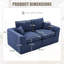 Canapé modulaire modulaire avec coussin moelleux-398481773