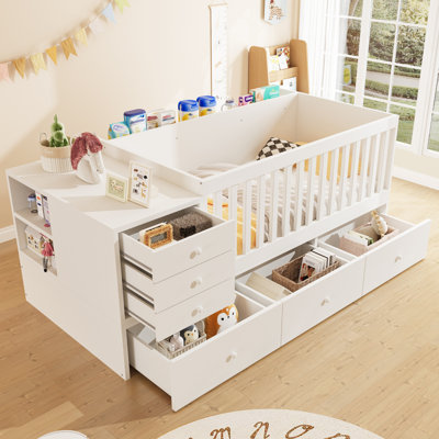 Lit pour tout-petits avec barrière de sécurité