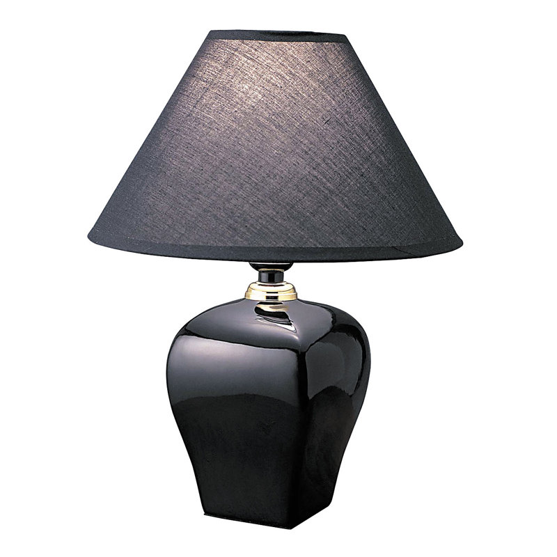 Ceramic Lamp, Black
