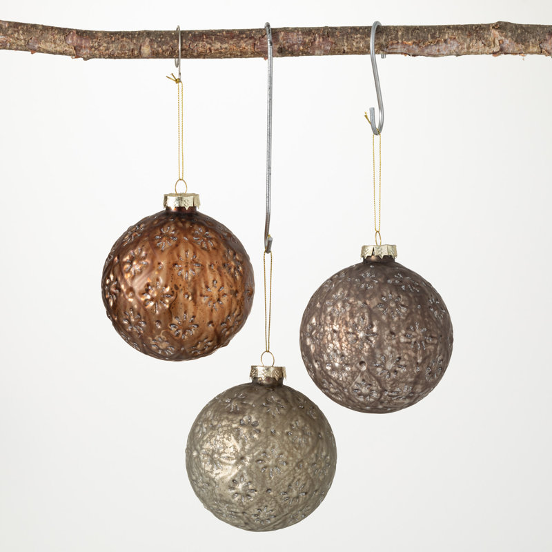 Ensemble d'ornement boule 2 pièces Maison De Noel