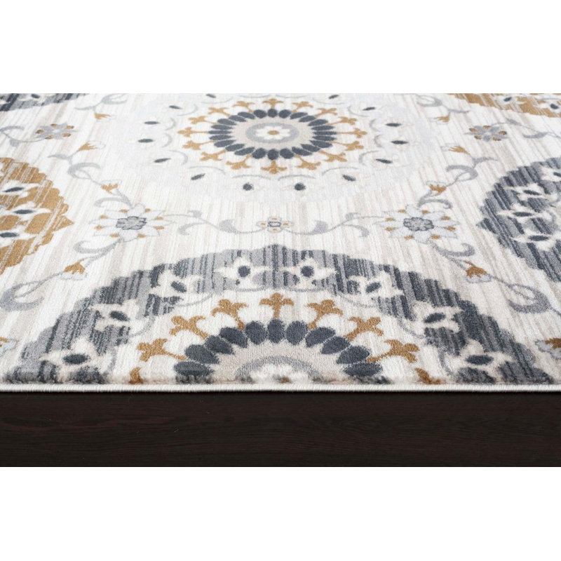 Tobis Beige tapis intérieur/extérieur, 5' x 7'