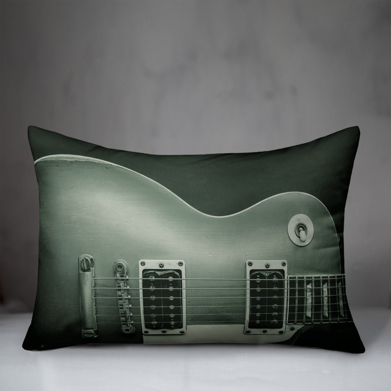 Outdoor Reversible Throw Pillow, Green