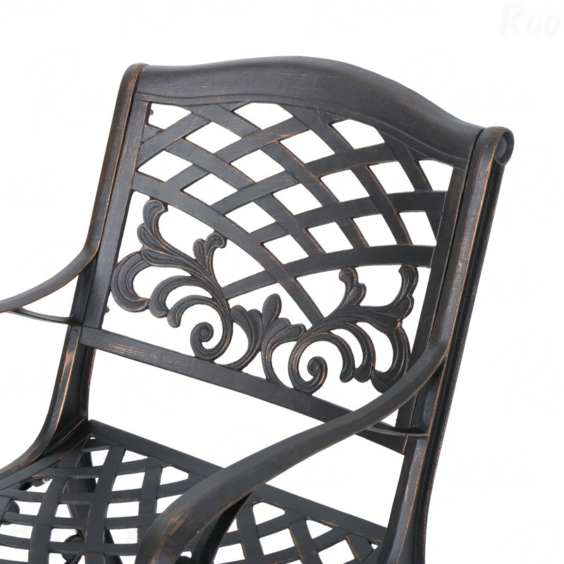 2-Piece Set Patio Arm Chair, Copper