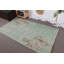 Tapis vert, tapis de luxe, tapis de décoration intérieure, tapis turcs, tapis rétro, tapis 3,8 x 6,6 pi