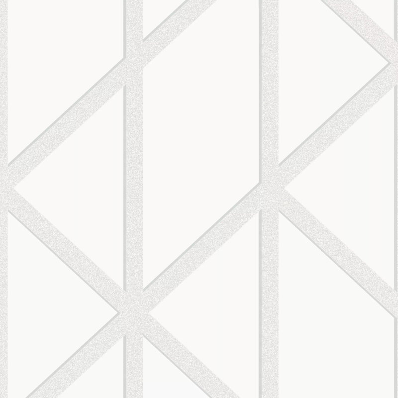 Superfresco Easy Geo Panel White Wallpaper