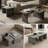 Modular Concrete Coffee Table Set of 2