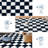 Rug - Machine Washable, Non-Slip, Stain-Resistant Checkerboard Plush Carpet for Hallways, Entryways, Bedrooms (Navy Blue)-742273212