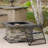  29 Inch Outdoor Fire Pit Table, Wood Burning Fire Pit for Patio with Spark Screen, Fire Poker, MGO Square Fireplaces for Camping, Garden, Backyard, Bonfire Party, Stone Gray