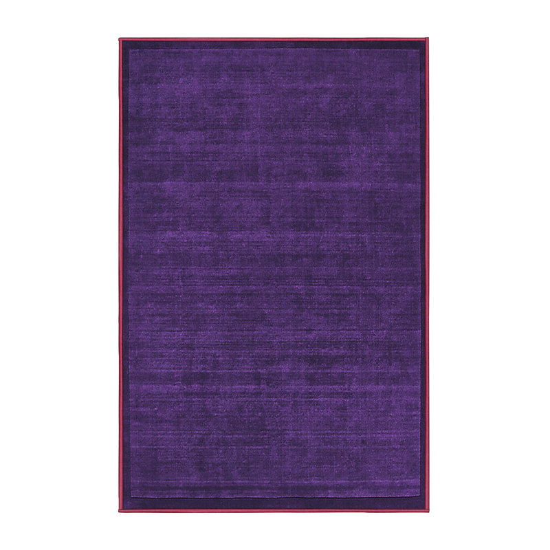 Tapis mauve Mid-Century Modern 426, Rectangle de 5 pi x 8 pi