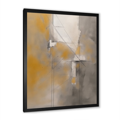 " Gray Yellow Geometric Blend "