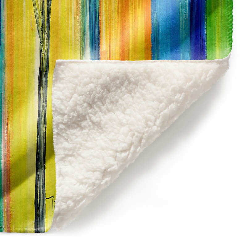 Couverture sherpa doux arbre arc ii, l 51 po x L 60 po