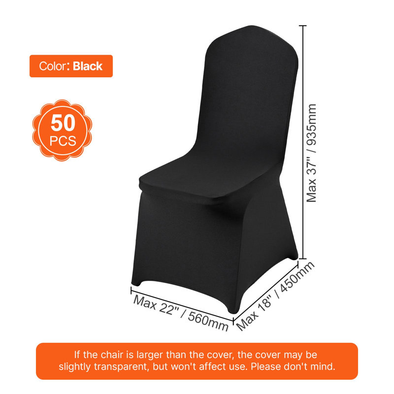 Housse pour chaise pliante en élasthanne Universal Universal, Black