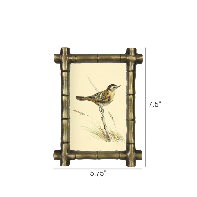 Bamboo Frame, Brass - 4X6