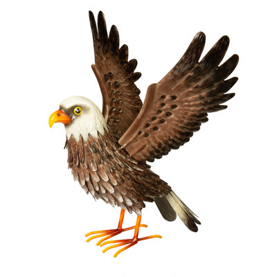Bozil Metal Eagle Spreading Wings Statue