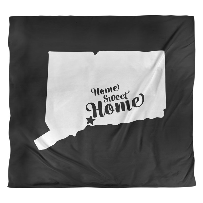 Housse de couette home new refuge, Housse de couette pour très grand lit, Noir, Polyester brossé