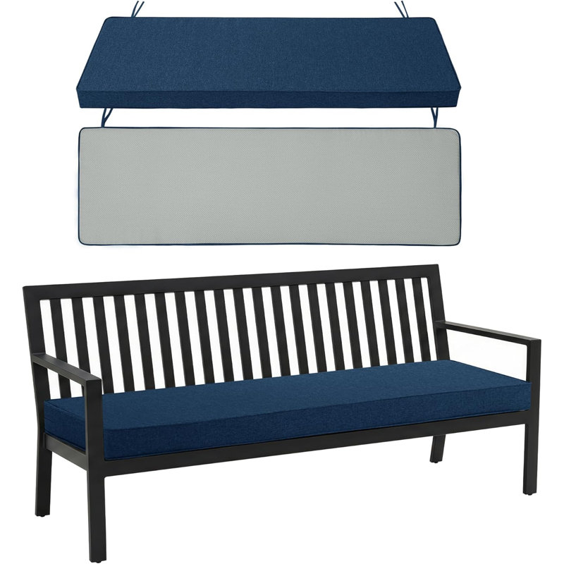 Outdoor Bench Cushion, Water-Resistant & Fade-Resistant