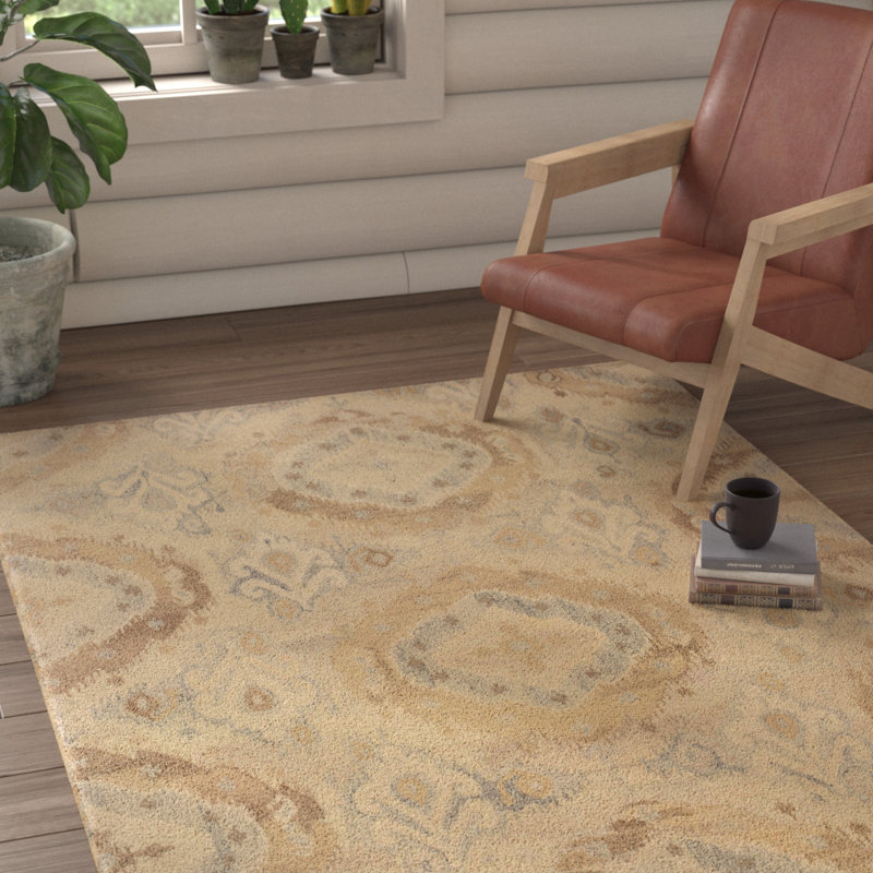 Donalda Wool Indoor Rug, Rectangle 5' x 8'