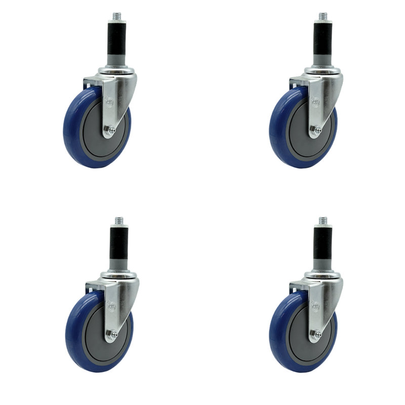 Polyurethane Caster, Blue