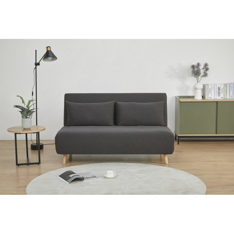 Etelvina 2 Seater Sofa Bed, Dark Grey, 3
