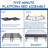 Huckle 9" Motion Isolating Innerspring Medium Firm Hybrid Mattress w/ 14" Metal Platform Bed-68978434