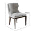 Ensemble de 2 chaises d'appoint Hutton