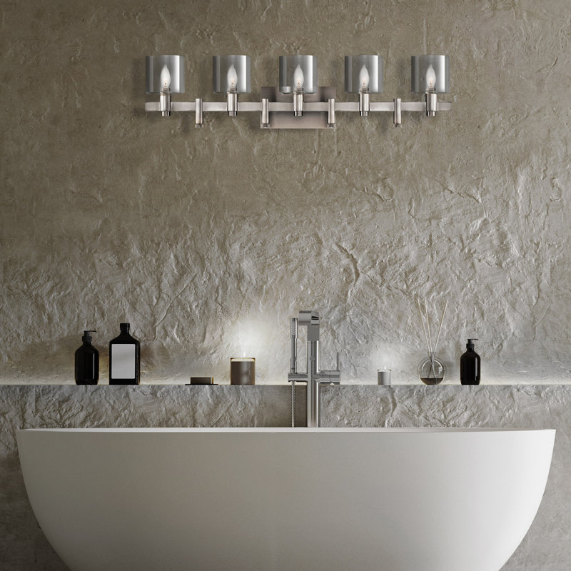 Decato 5 Light Sconce, Nickel