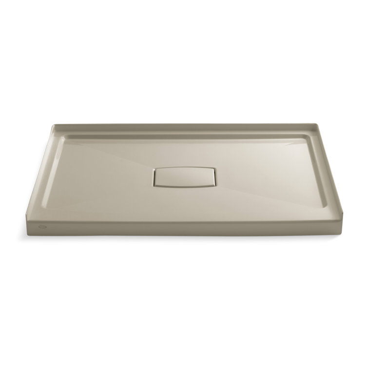 Archer 48" x 36" Single Threshold Center Drain Shower Base with Removable Cover