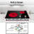 2-Burner Electric Cooktop, 3700W 21-Inch Ceramic Glass Stove Top With 9-Level Knob Control For Apartment Kitchen